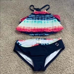 Abercrombie Kids halter top bikini set